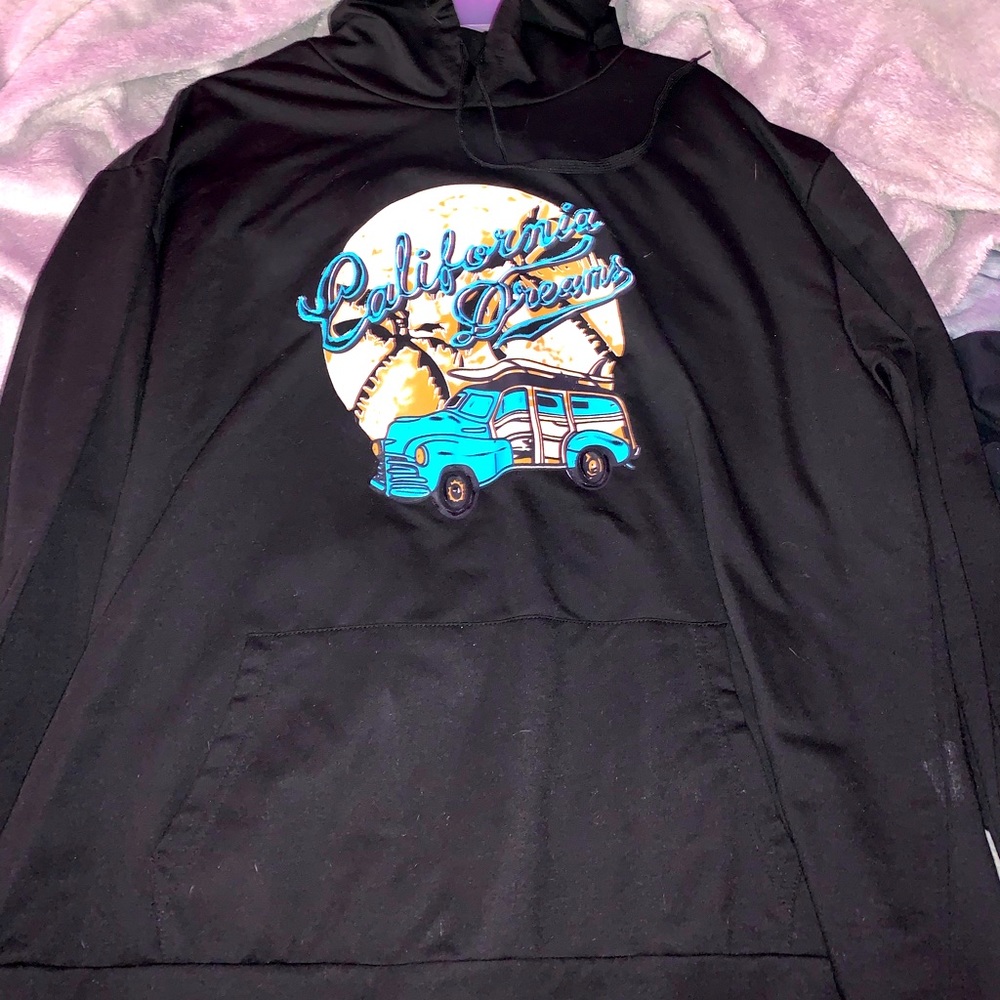 Shein womens black sweatshirt